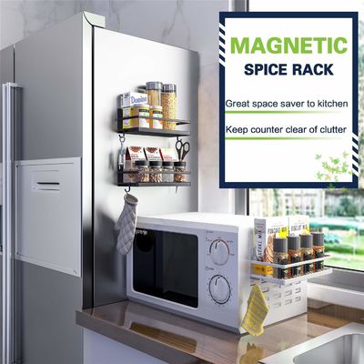 Classificazione Rack non pieghevole Cucina magazzino muro di ferro montaggio Rack organizzatore di spezie