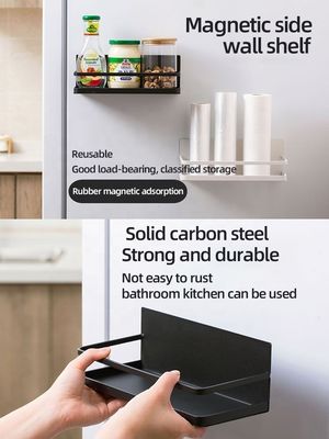 Dimensioni personalizzate Magnetico adsorbente spice scaffale per cucina bagno lavatrice