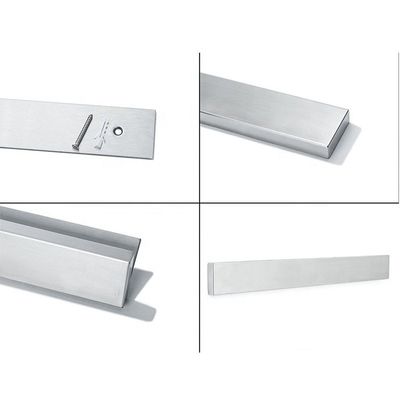 12 pollici coltello magnetico striscia logo stampa di seta o laser metallo porta coltello a parete magnetica