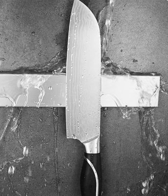 12 pollici coltello magnetico striscia logo stampa di seta o laser metallo porta coltello a parete magnetica