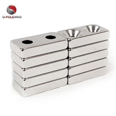 Magnete rettangolare di neodimio permanente di 25,4 x 12,7 x 6,35 mm con forza magnetica forte