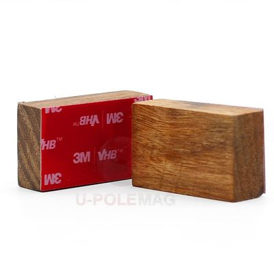 Tenitore di coltello magnetico in legno sostenibile per parete STRONG magneti al neodimio striscia adesiva