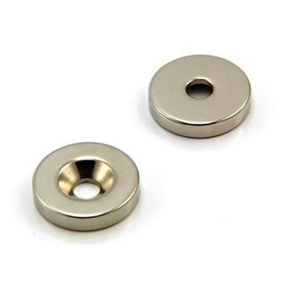 Magnete personalizzato N52 Magnete a disco di neodymium di terre rare con buco di contraffusione
