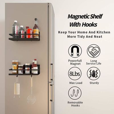 Rack di spezie magnetiche personalizzato per bevande in organizzatore di risparmio di spazio frigorifero