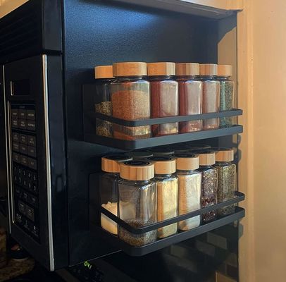 Rack di spezie magnetiche personalizzato per bevande in organizzatore di risparmio di spazio frigorifero