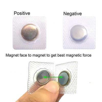 Zinc PVC rivestimento di acciaio nascosto invisibile sutura Magnetico pulsante per abbigliamento