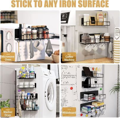 Super risparmio di spazio Magnetico spice Rack per frigorifero Materiale di metallo Magnete forte