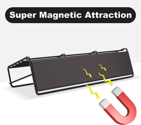 Super risparmio di spazio Magnetico spice Rack per frigorifero Materiale di metallo Magnete forte