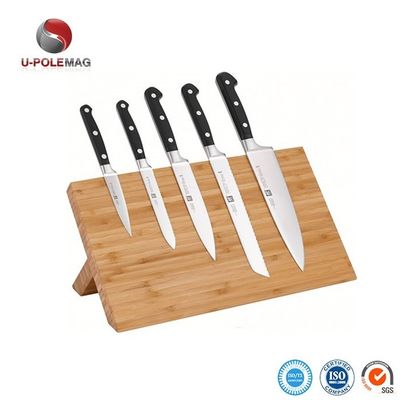Coltello da cucina in legno di bambù Tenitore magnetico Forte Potente coltello scaffale di archiviazione Display organizzatore