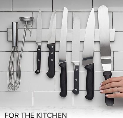 Home Porta coltello da cucina con logo personalizzato Acceptabile Magnetico in acciaio inossidabile