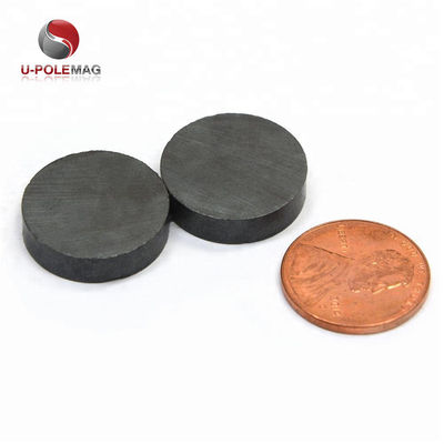 Magnete di ferrite a disco rotondo personalizzato con tolleranza ± 1% e lavorazione del stampaggio