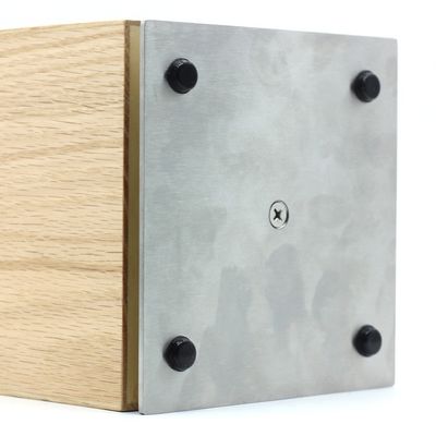 Sostenibile 300x150x150mm 4 lati coltello magnetico blocco 360 porta coltello in legno rotabile