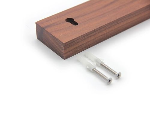 Portatore di coltello magnetico in legno di noce per muro completamente chiuso Spedizione via mare/aria/espresso