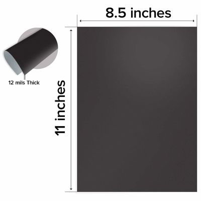 Foglio magnetico di gomma A4 con autoadesivo Dimensione 297*210 mm Spessore da 0,3 mm a 2 mm