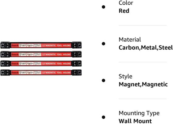 18 pollici Magnetic Tool Bar Set A3 Ferrite Magnet Material per il magazzino organizzato
