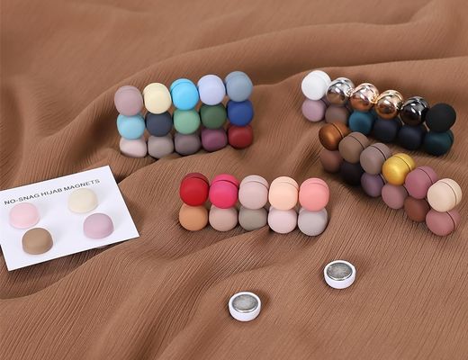 Magazzino di moda Magneto forte Pin Hijab per donne Sciarpa multicolore Pin magnetici