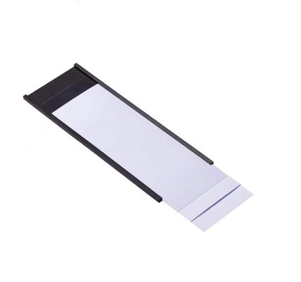 Disegno funzionale Portatori di etichette a canale a profilo C magnetici per scaffalature e scaffalature metalliche