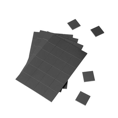 0.1 mm Spessore dell'adesivo Quadrati di gomma isotropica flessibile magnetica con adesivo