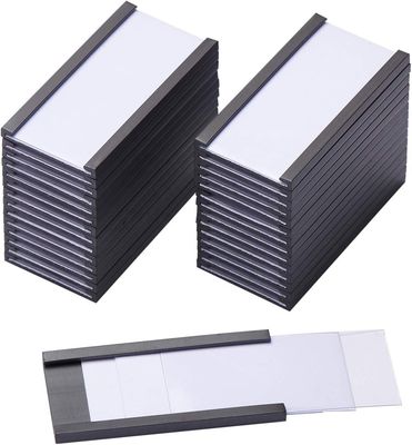Disegno funzionale Portatori di etichette a canale a profilo C magnetici per scaffalature e scaffalature metalliche