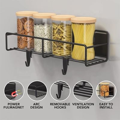 Organizzatore magnetico per frigorifero Mantenere le spezie al loro posto con acciaio al carbonio resistente