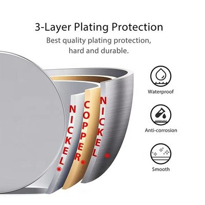 Magnete rotondo di grande potenza con rivestimento in nichel Magneti di neodimio permanente