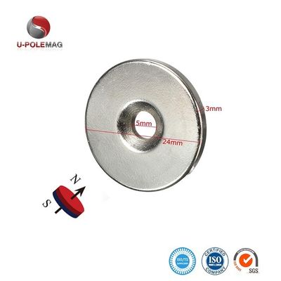 Magnete a disco vuoto N52 con buco di controsuccesso 10 e tolleranza ±10%
