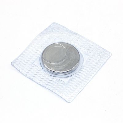 Magnete di acciaio Materiale PVC Magnete bottone N52 Potente Magnete rotondo di terre rare Neodimio