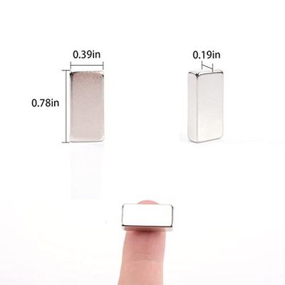 Magneti al neodimio a blocco forte personalizzati 20 mm X 10 mm X 2 mm Magneto con tolleranza ± 1%