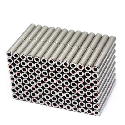 Servizio di taglio Personalizzato Permanente Magnetizzato Axialmente Diametralmente Magnetizzato N52 Magnete Neodimio cilindro cavo