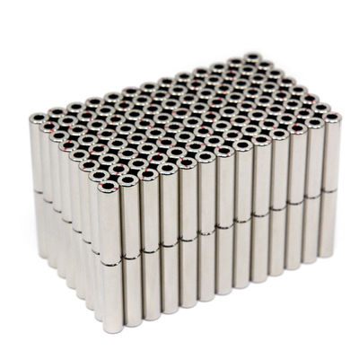 Servizio di taglio Personalizzato Permanente Magnetizzato Axialmente Diametralmente Magnetizzato N52 Magnete Neodimio cilindro cavo