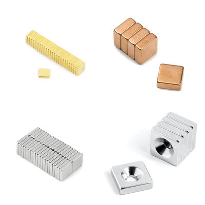Magnete permanente per l'industria Magnete NdFeB a forma di blocco personalizzato in diverse dimensioni