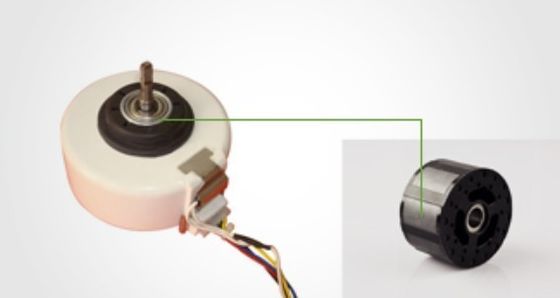 Magnete per piastrelle in arco ceramico di ferrite personalizzato con ventilatore di condizionamento d'aria