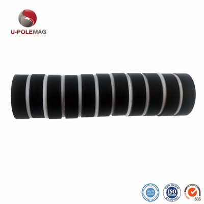 ISO9001 2000 Sistema N42 Magnete a disco di gomma nera al neodimio per applicazioni magnetiche