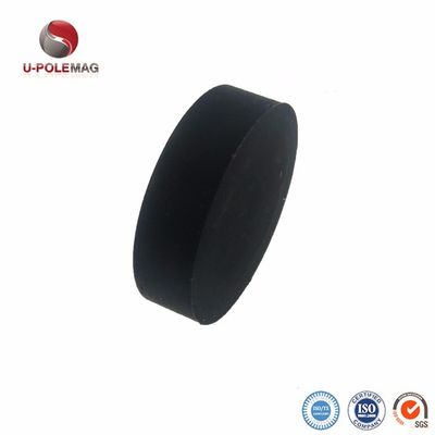 ISO9001 2000 Sistema N42 Magnete a disco di gomma nera al neodimio per applicazioni magnetiche