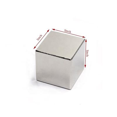 1'' Magnete a blocco di neodimio N52 forte a nichel industriale permanente con tolleranza ±0,1 mm
