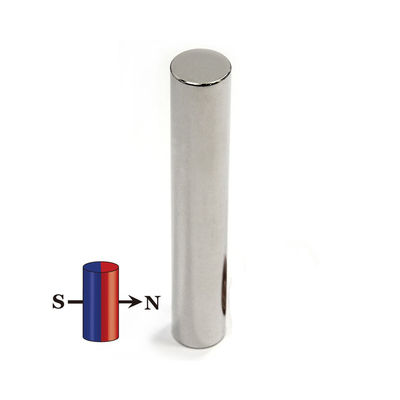 Magnete a cilindro magnetizzato diametralmente rivestito con NiCuNi per applicazioni industriali