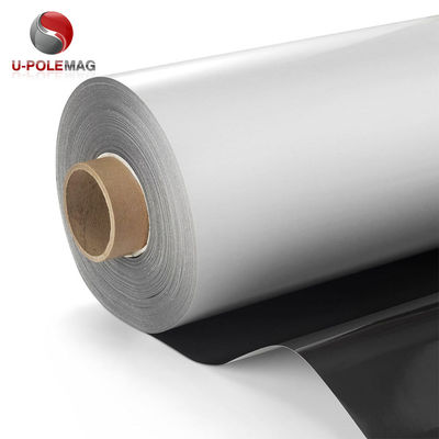 Rollo magnetico di gomma PVC bianco/Rollo di fogli magnetici permanenti/Materiale del rotolo magnetico