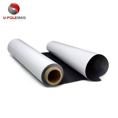 Rollo magnetico di gomma PVC bianco/Rollo di fogli magnetici permanenti/Materiale del rotolo magnetico