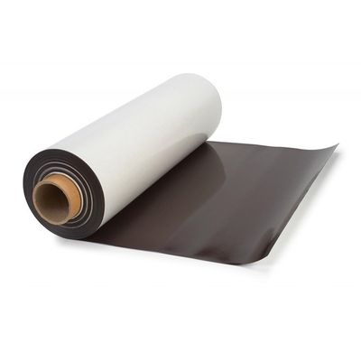Campione Magnete di gomma isotropica Carta bianca flessibile Rollo di cancellazione a secco PVC Campione nero