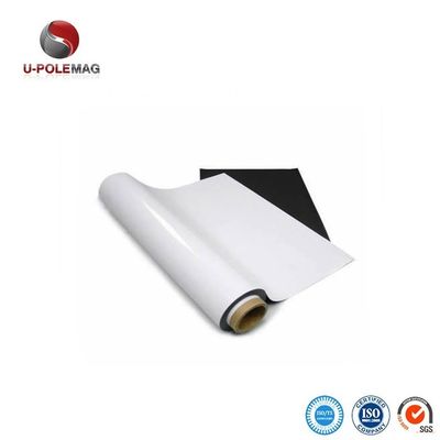 Campione Magnete di gomma isotropica Carta bianca flessibile Rollo di cancellazione a secco PVC Campione nero