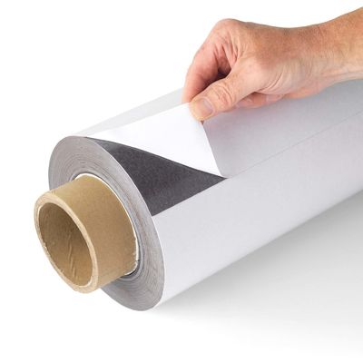 Magnete di gomma composito bianco in PVC/rollo di fogli magnetici per applicazioni versatili