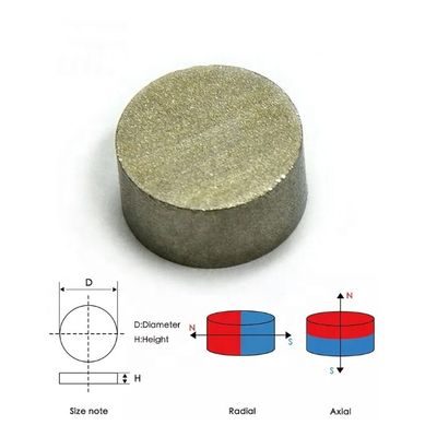 Sistema di sensori Tolleranza magnetica a disco SmCo ±10% Densità 7,3-7,5 g/cm3 Temperatura elevata