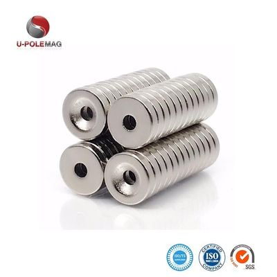 Magneti per buchi industriali N52 Neodimio Terra Rare Countersink con rivestimento in nichel