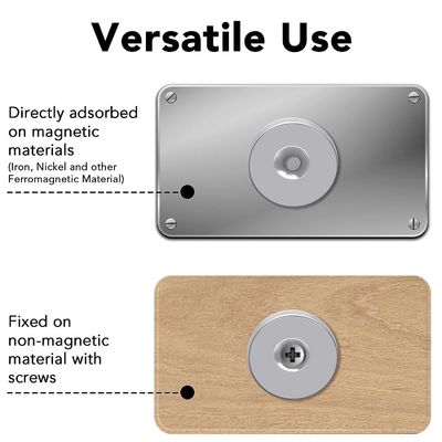 Magneti per buchi industriali N52 Neodimio Terra Rare Countersink con rivestimento in nichel