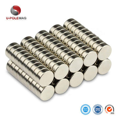 Magnete a disco di neodimio mini rotondo D10 N35 N52 Rivestimento in oro per efficienza di taglio