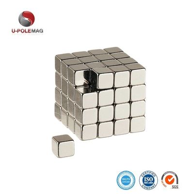 ±1% Tolleranza N35 N52 5mm Cubo Magnete al neodimio 1,14KG Tirare con ISO9001 2000 Sistema