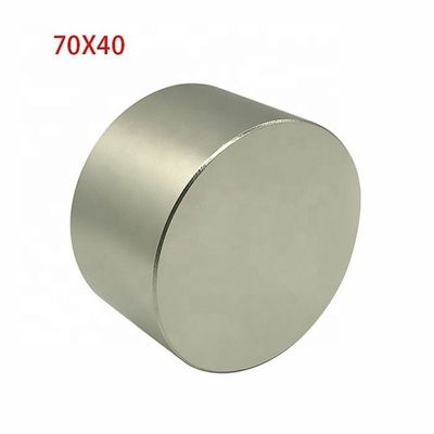 Magnete a cilindro di neodimio permanente N45 N52 D70x40mm Magnete superforte per macchine