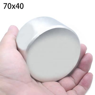 Magnete a cilindro di neodimio permanente N45 N52 D70x40mm Magnete superforte per macchine