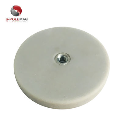 Magnete a disco di neodimio N42 rivestito di gomma per componenti e parti di macchine industriali