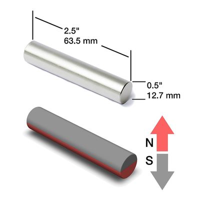 M8 Stagno di acciaio inossidabile a magnete di neodimio cilindrico a buco per la lavorazione dei compositi